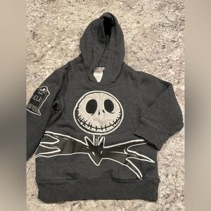 Disney Gray Hoodie with Jack Skellington Design size 4T